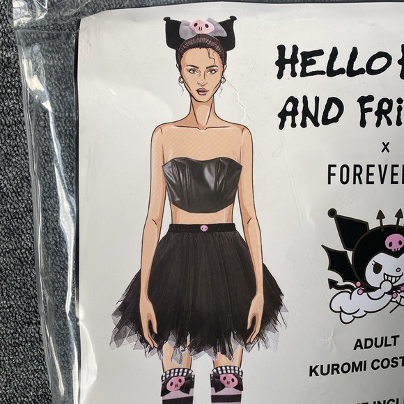 Hello Kitty & Friends Adult Kuromi Costume - Size Medium/Large - NWT - Picture 4 of 4